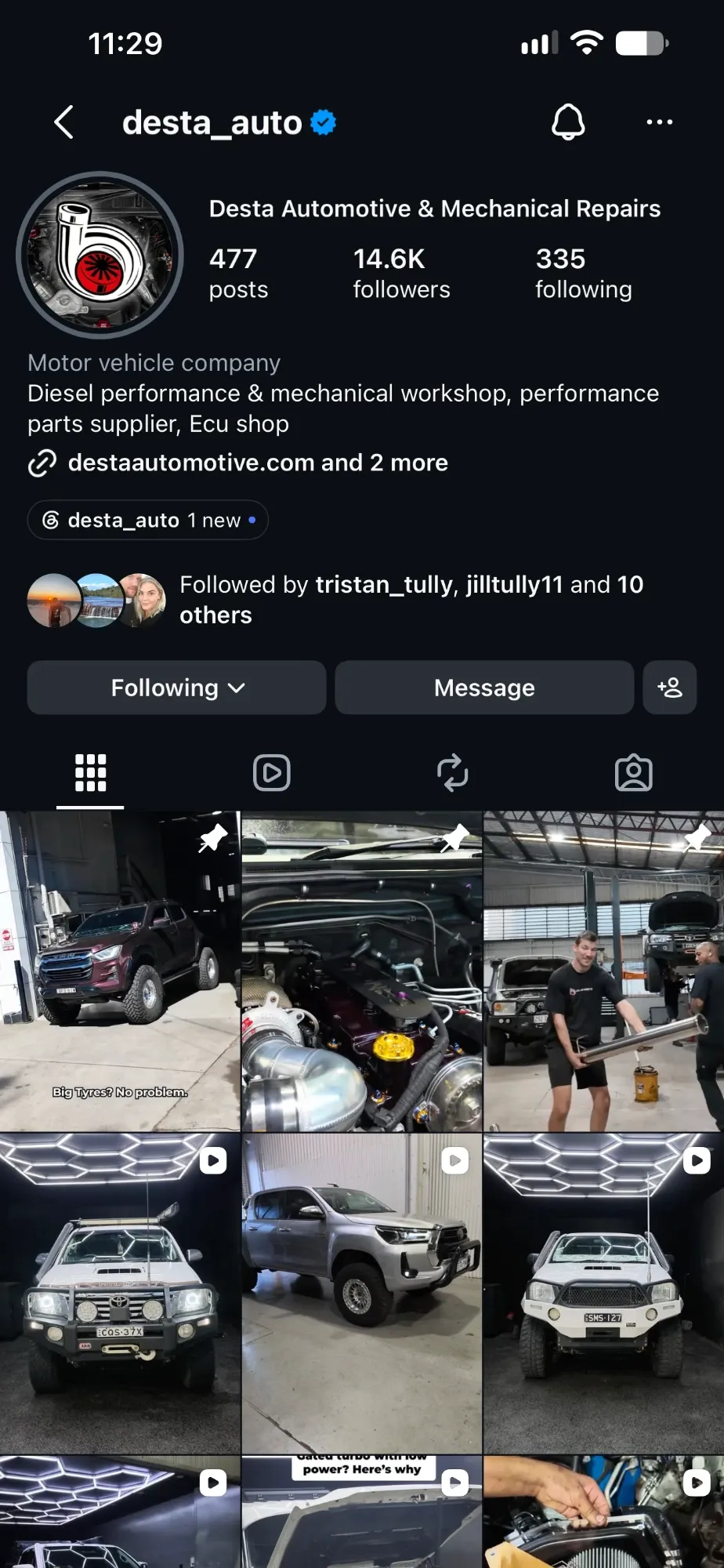 The desta_auto Instagram profile: 477 posts and 14.6K followers