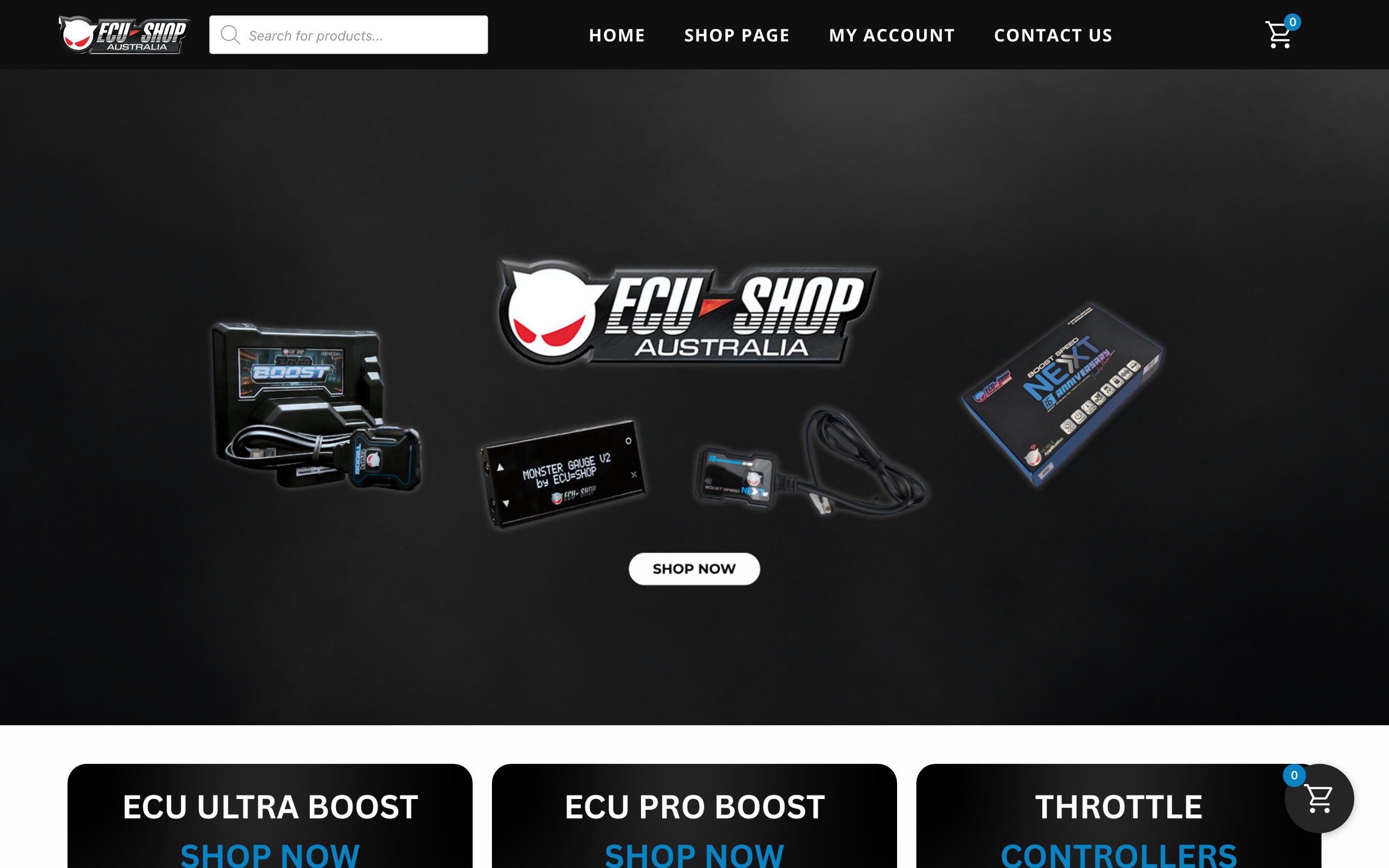The ECU Shop Australia website