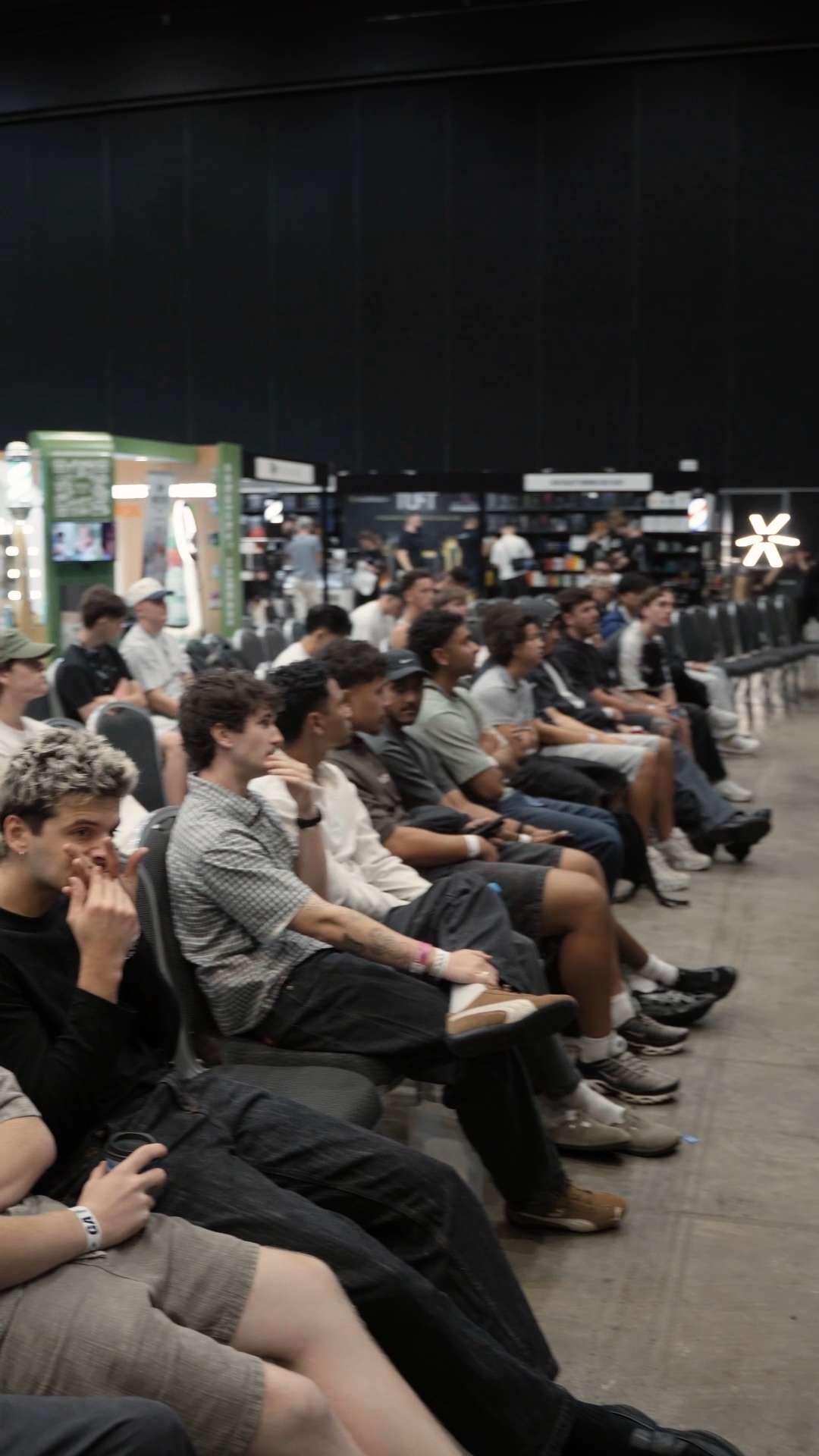 Crowd watching the main stage at Expo4Barbers