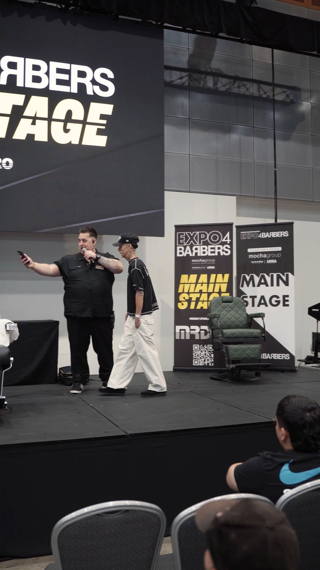 Barbers on the main stage at Expo4Barbers