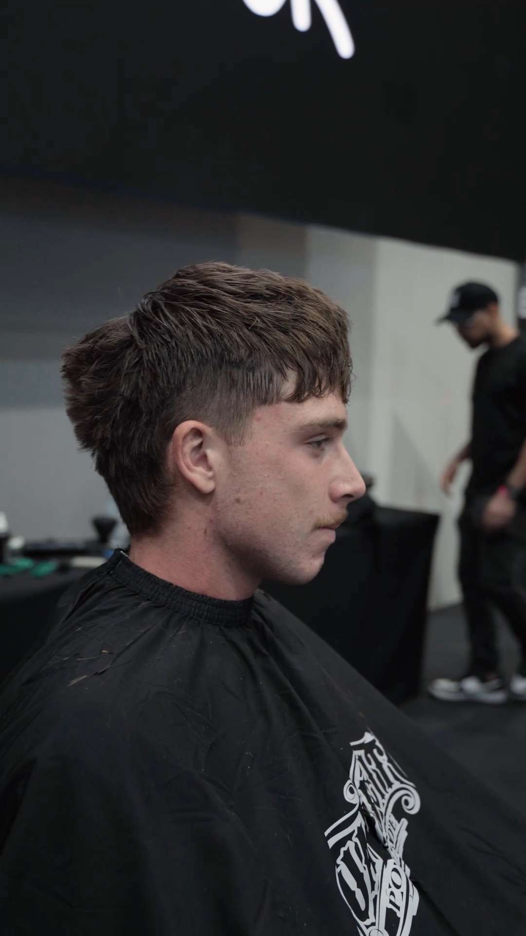 Close-up of a fresh haircut