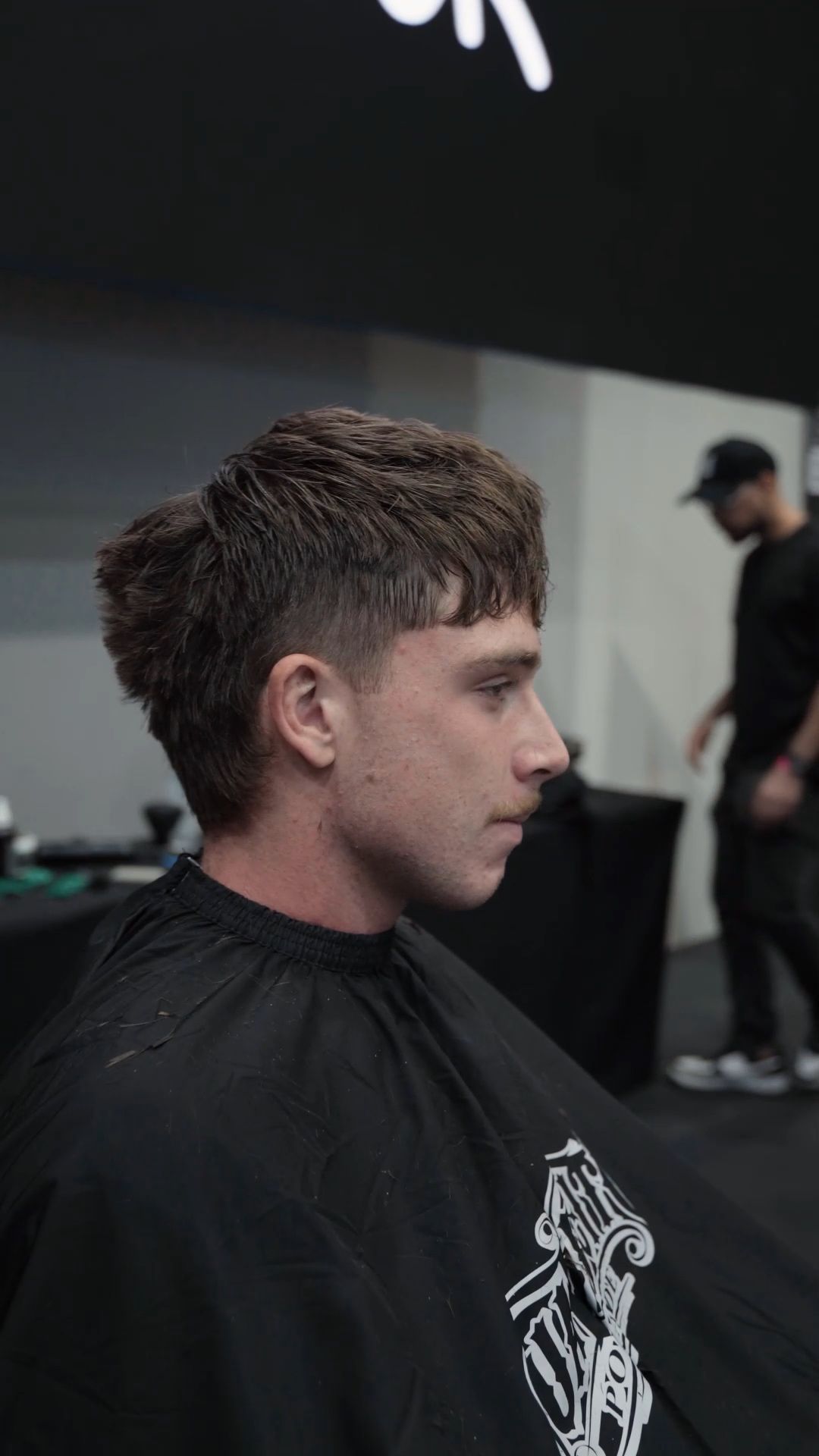 Close-up of a fresh haircut