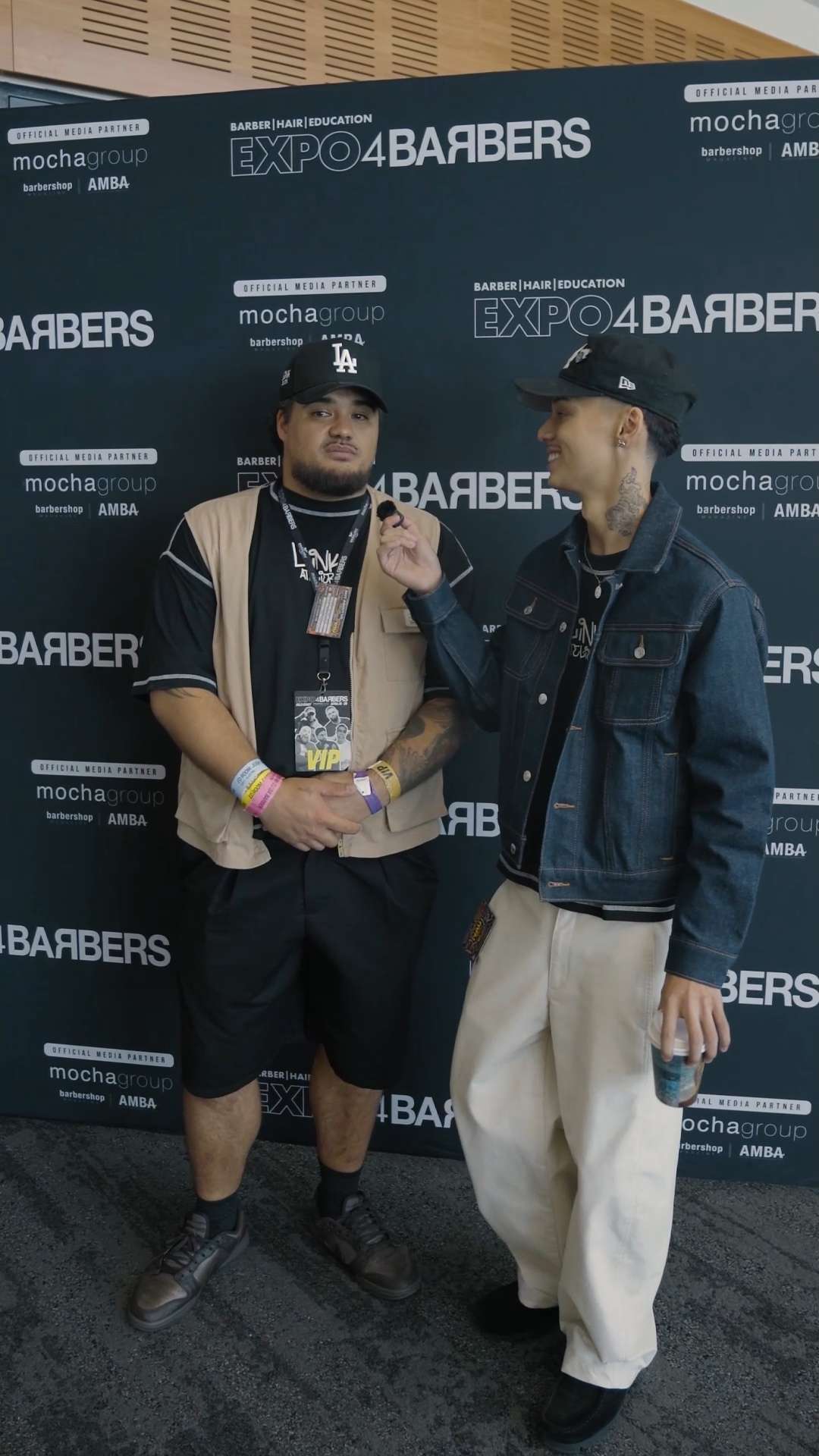 Interview at the Expo4Barbers media wall